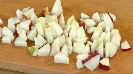 яблочные маффины на кефире с орехами и отрубями