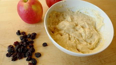 яблочные маффины с изюмом