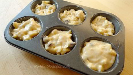 яблочные маффины с изюмом