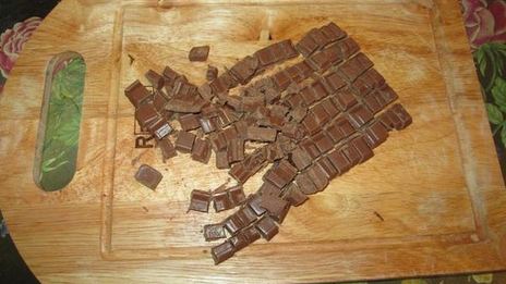 бананово-шоколадный манник