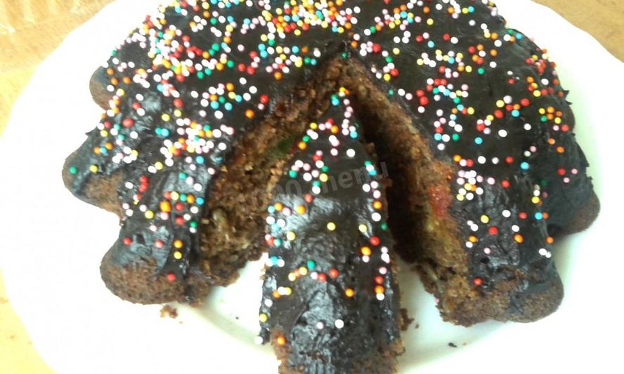 Рецепт какао-манника в глазури