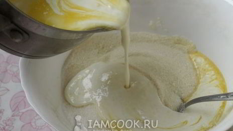 манник на кефире без яиц