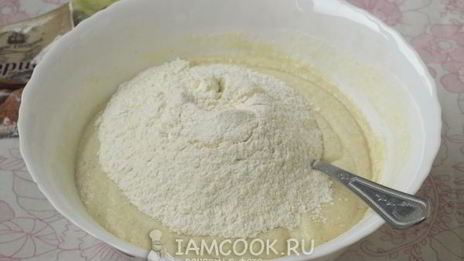 манник на кефире без яиц