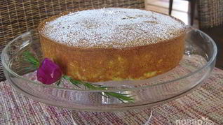 Манник с апельсином и орехами