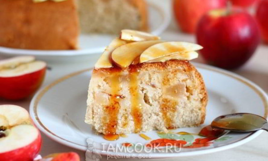 Рецепт манника с яблоками в мультиварке