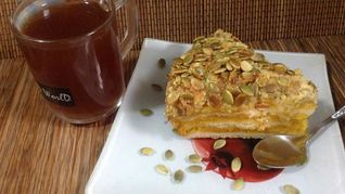 Насыпной манник с тыквенной начинкой