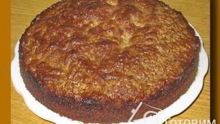 Шоколадный манник с халвой