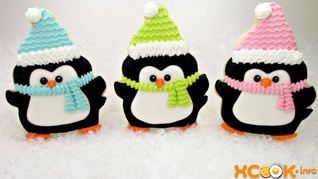 Новогодняя выпечка Пингвинята