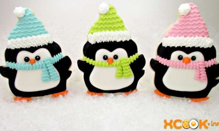 Рецепт новогодней выпечки пингвинята