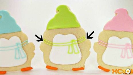 новогодняя выпечка пингвинята