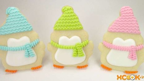 новогодняя выпечка пингвинята