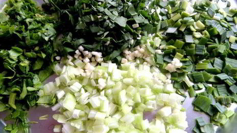 картофельные оладьи зеленые