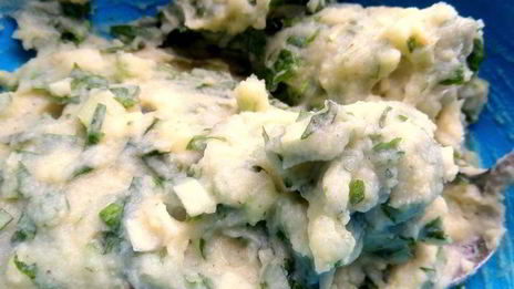 картофельные оладьи зеленые