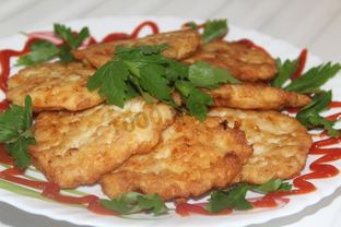 Куриные оладушки Солнышко