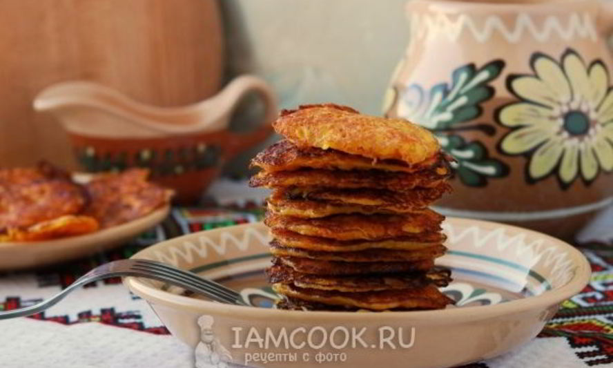 Рецепт морковных оладий с манкой
