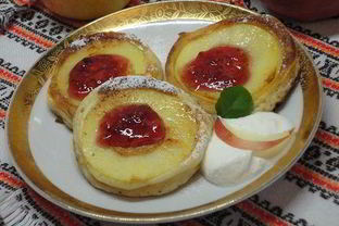 Оладушки с яблочками