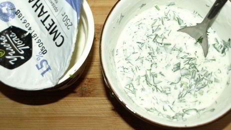 оладьи из батата с творогом и зеленью