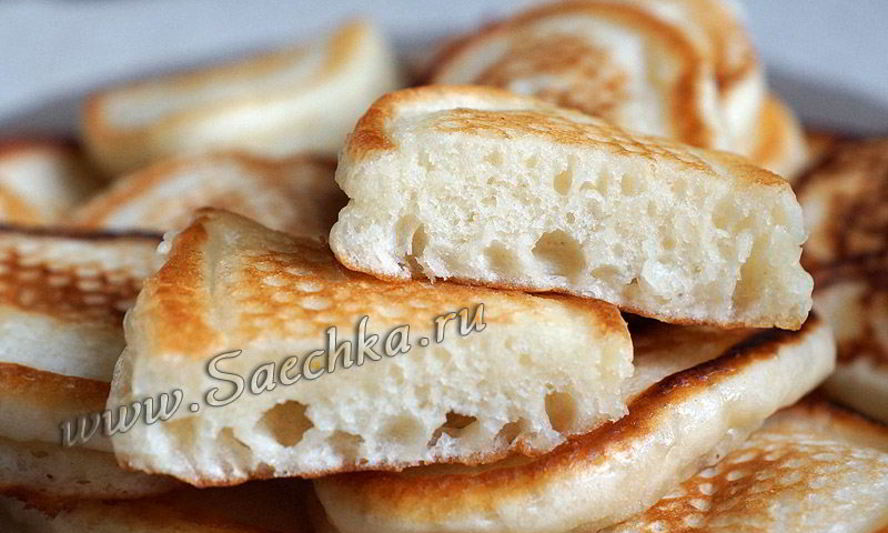 Рецепт оладий на кефире пышные