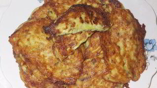 Оладьи с моцареллой