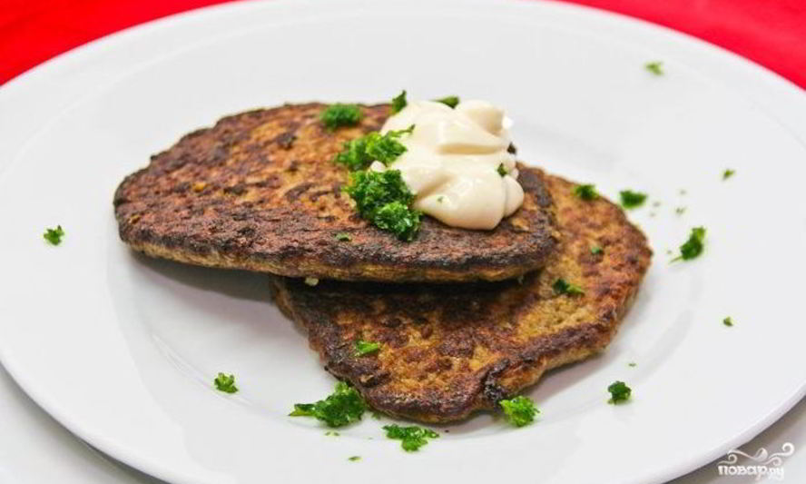 Рецепт печеночных оладий с морковью