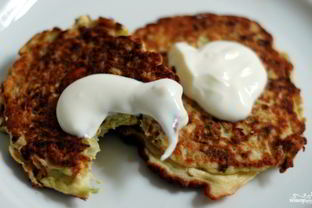 Постные оладьи из кабачков