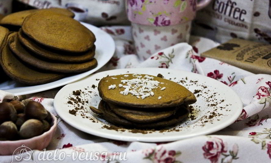 Рецепт шоколадных оладий
