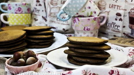 шоколадные оладьи