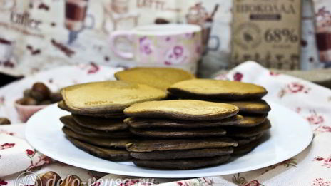 шоколадные оладьи