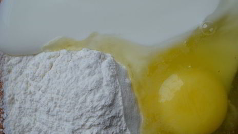 яблочные оладьи с яблочным кремом