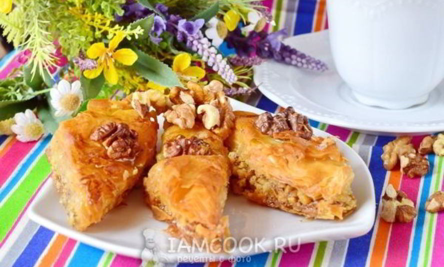 Рецепт пахлавы из теста фило