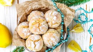 Лимонное мраморное печенье