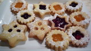 Новогоднее печенье с начинкой