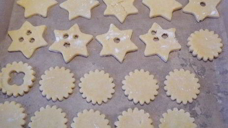 новогоднее печенье с начинкой