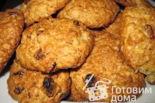 Овсяное печенье с изюмом