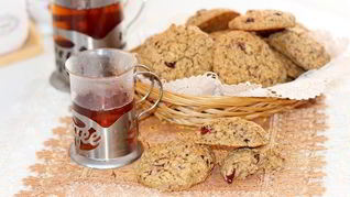 Овсяное печенье с клюквой