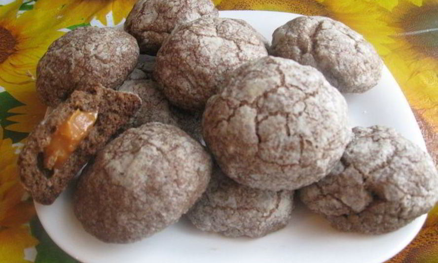 Рецепт печенья с ириской