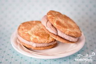 Печенье с мороженым