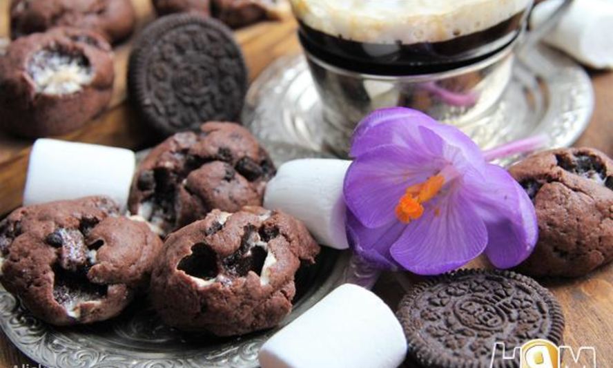 Рецепт печенья с oreo и маршмеллоу