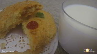 Печенье с цукатами и овсяными хлопьями