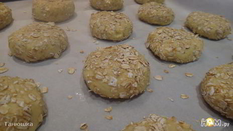 печенье с цукатами и овсяными хлопьями