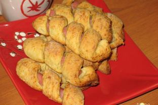 Сырное печенье с ветчиной