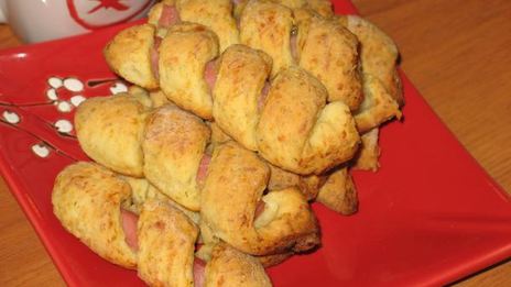 сырное печенье с ветчиной