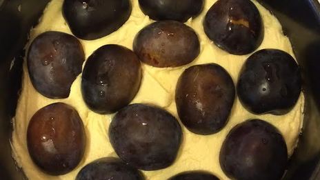 домашний сливовый пирог