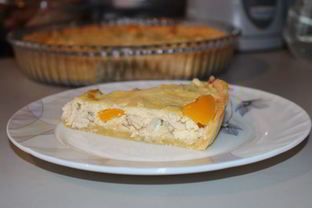 Киш с курицей, перцем и сельдереем