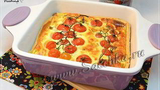 Киш с помидорами и сыром