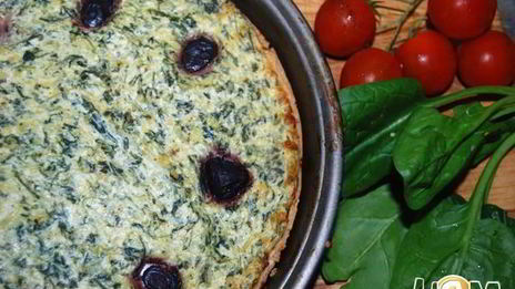 киш со шпинатом и риккотой