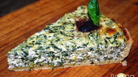 киш со шпинатом и риккотой