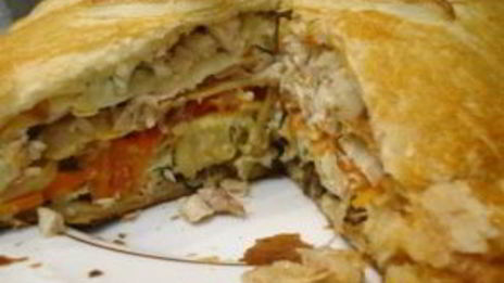 курник из бездрожжевого теста