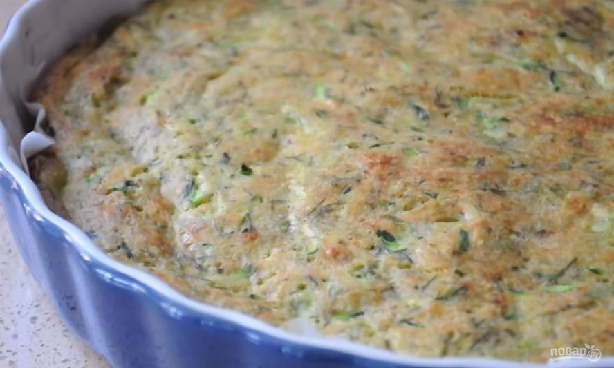 Рецепт летнего пирога с кабачками и сыром