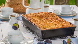 Лимонный пирог с черносливом